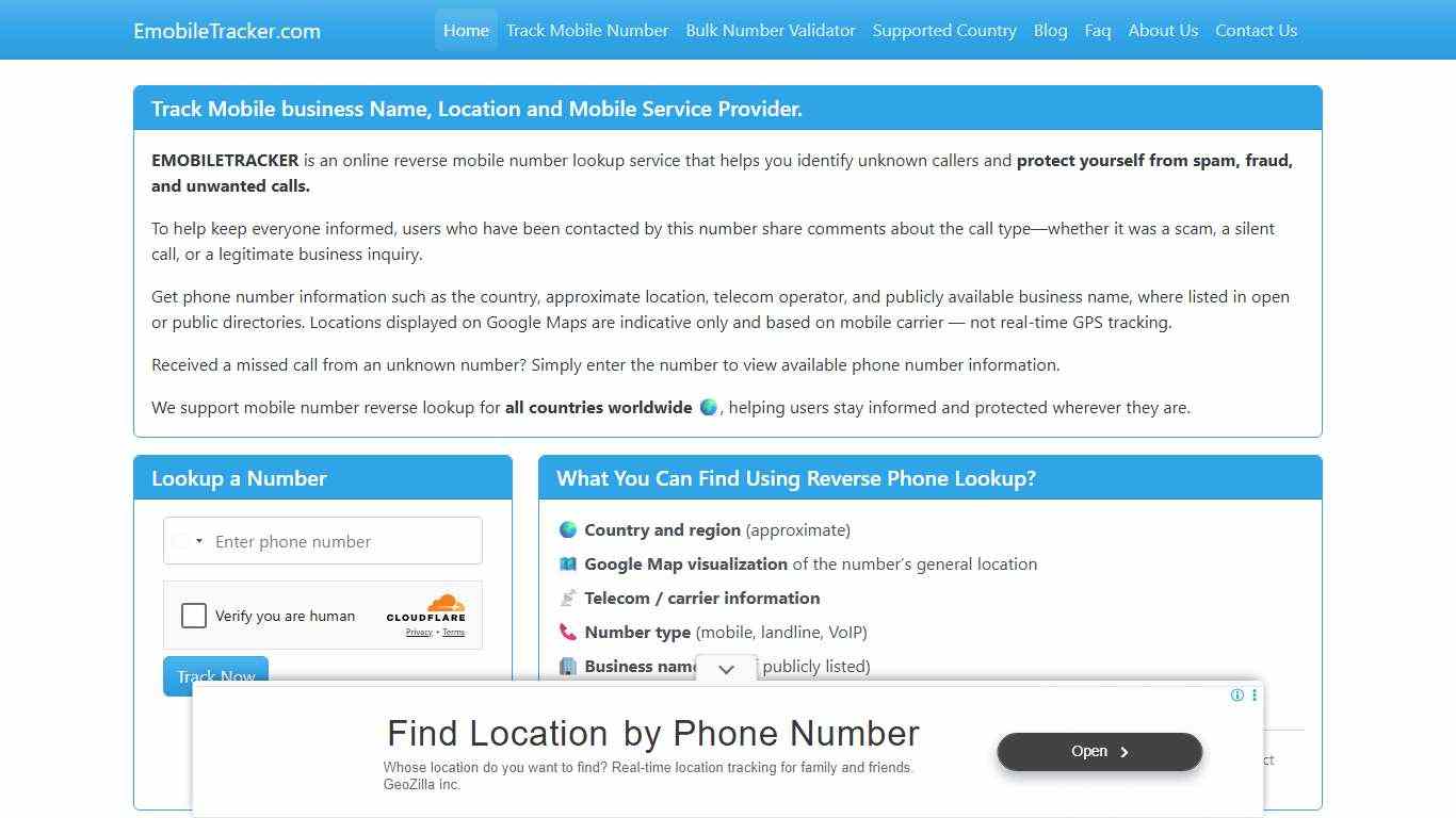 Mobile Number Tracker Find Owner Name and Location on Google Map.